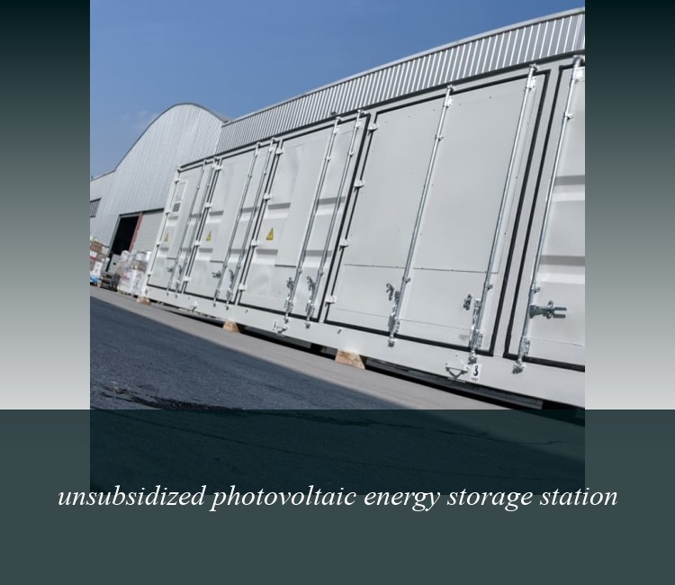 unsubsidized photovoltaic energy storage station