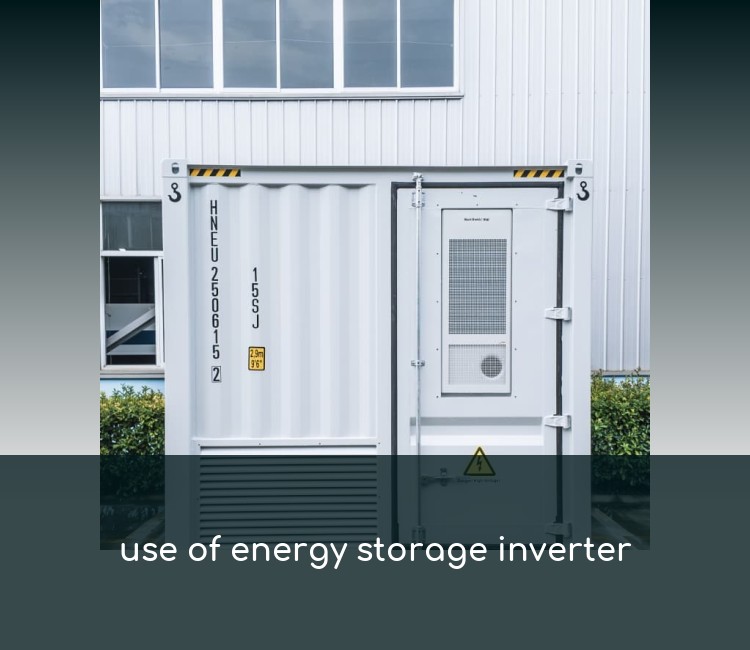 use of energy storage inverter
