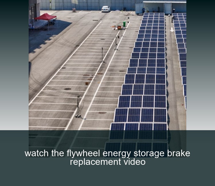 watch the flywheel energy storage brake replacement video