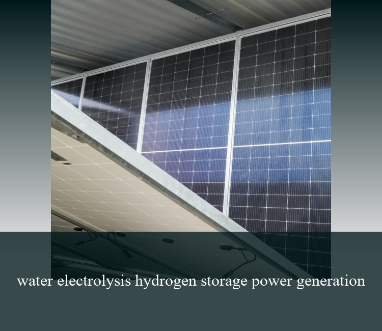 water electrolysis hydrogen storage power generation