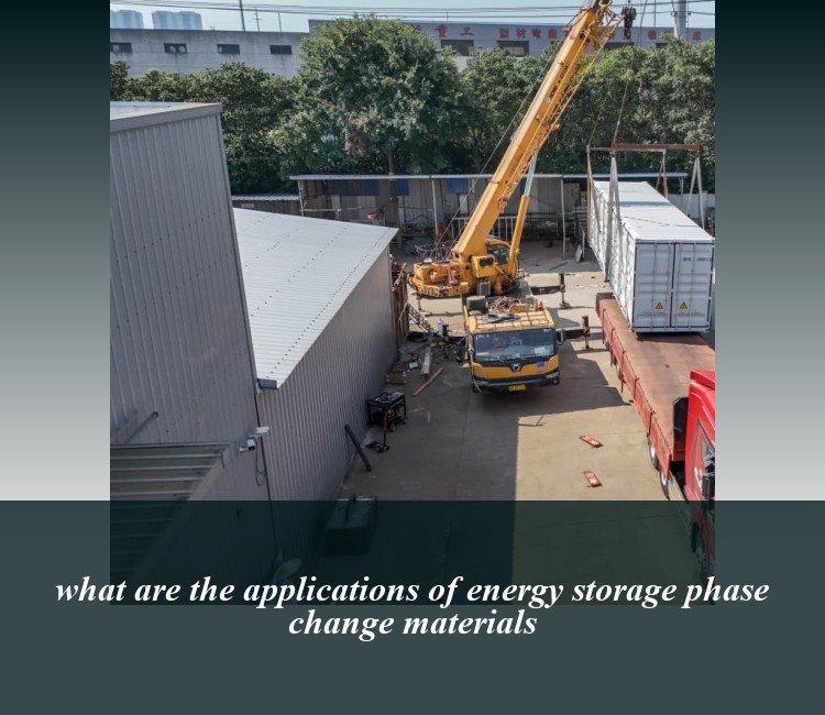 what are the applications of energy storage phase change materials