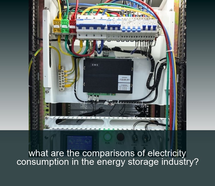 what are the comparisons of electricity consumption in the energy storage industry?