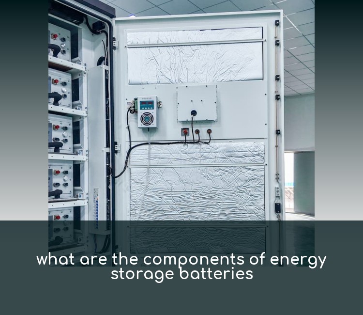 what are the components of energy storage batteries