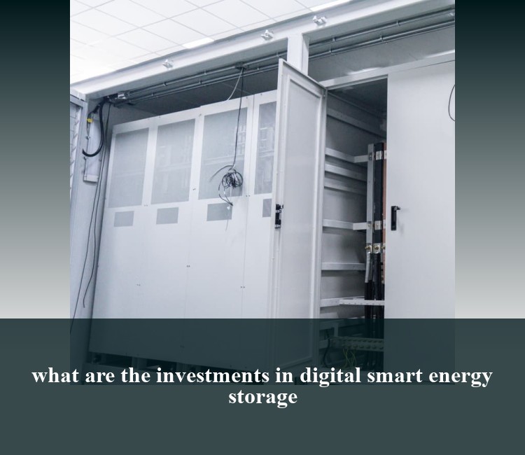 what are the investments in digital smart energy storage