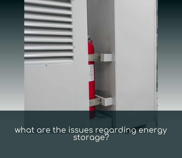 what are the issues regarding energy storage?