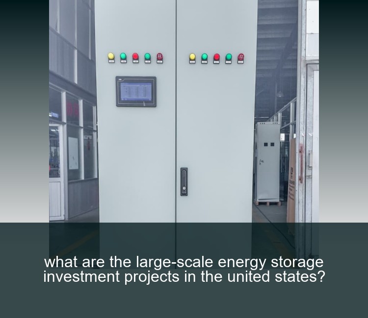what are the large-scale energy storage investment projects in the united states?