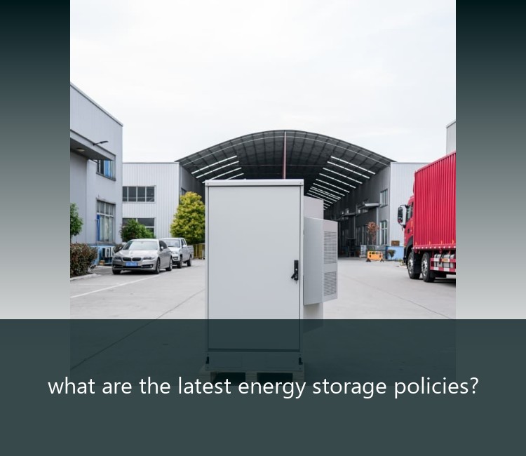 what are the latest energy storage policies?