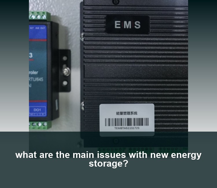 what are the main issues with new energy storage?
