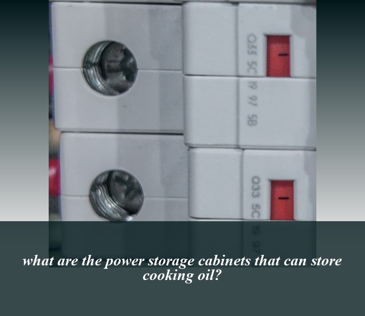 what are the power storage cabinets that can store cooking oil?