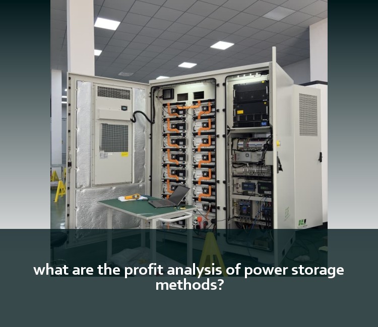 what are the profit analysis of power storage methods?