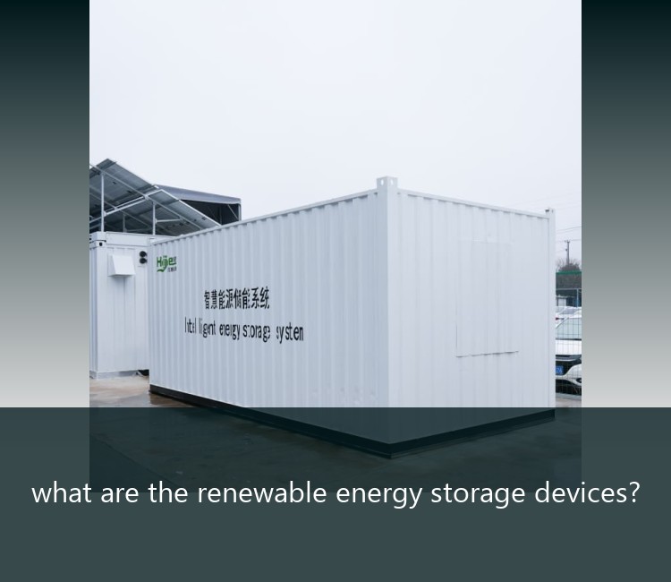 what are the renewable energy storage devices?