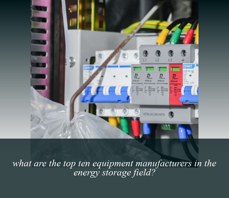 what are the top ten equipment manufacturers in the energy storage field?