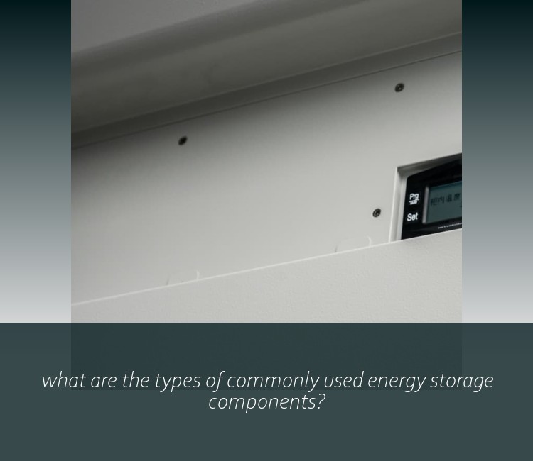 what are the types of commonly used energy storage components?