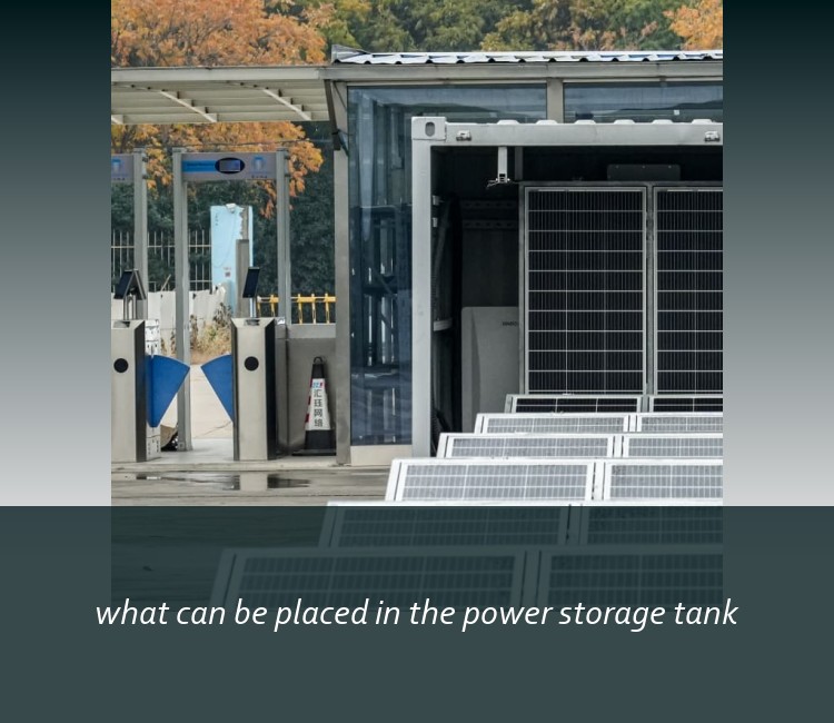 what can be placed in the power storage tank