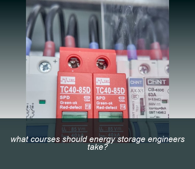 what courses should energy storage engineers take?