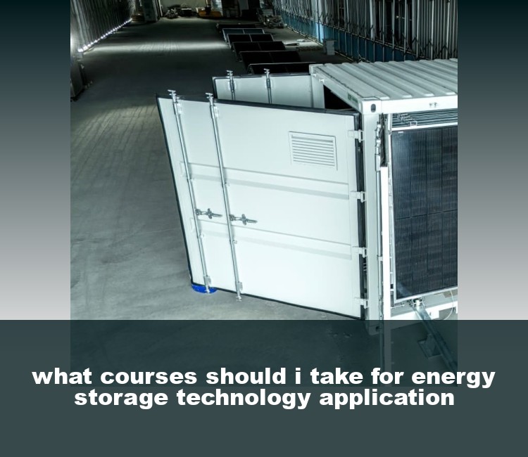 what courses should i take for energy storage technology application