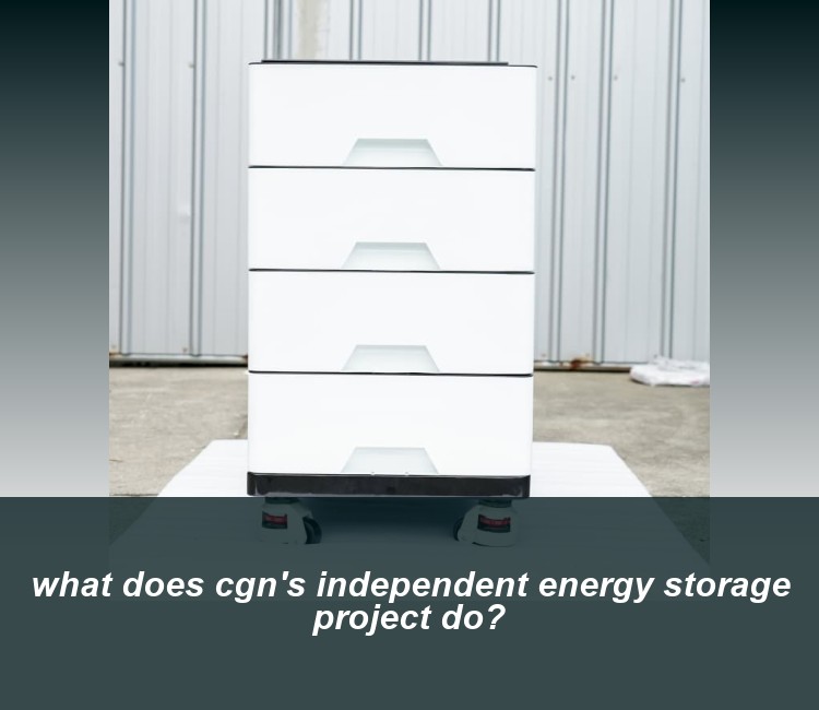 what does cgn's independent energy storage project do?