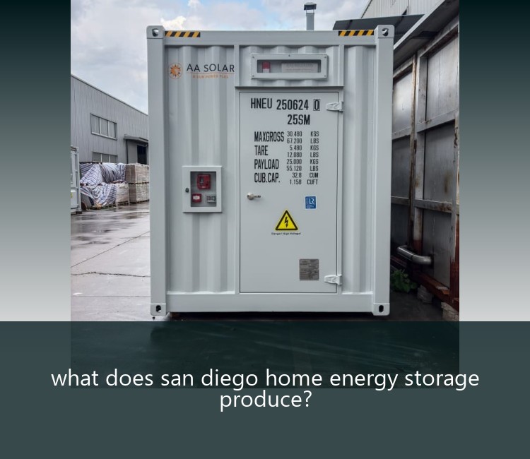 what does san diego home energy storage produce?