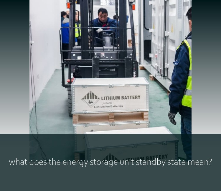 what does the energy storage unit standby state mean?