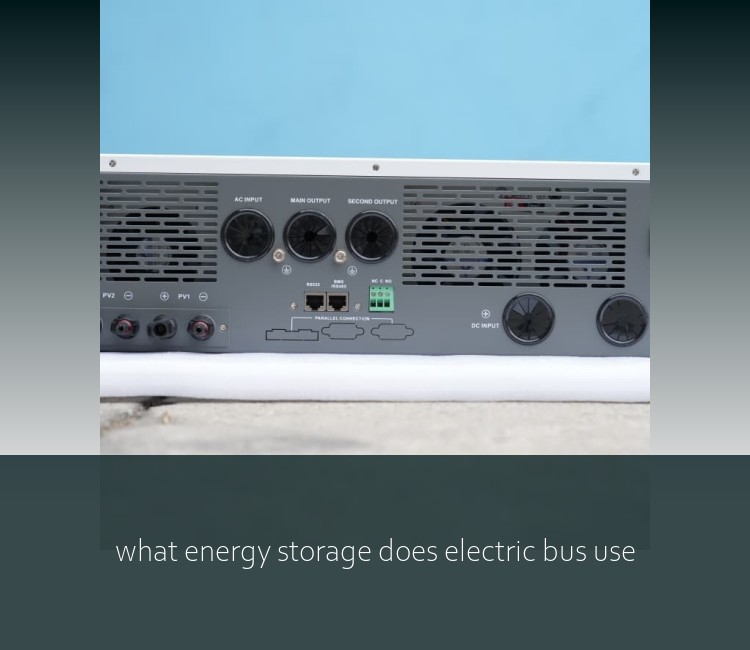 what energy storage does electric bus use