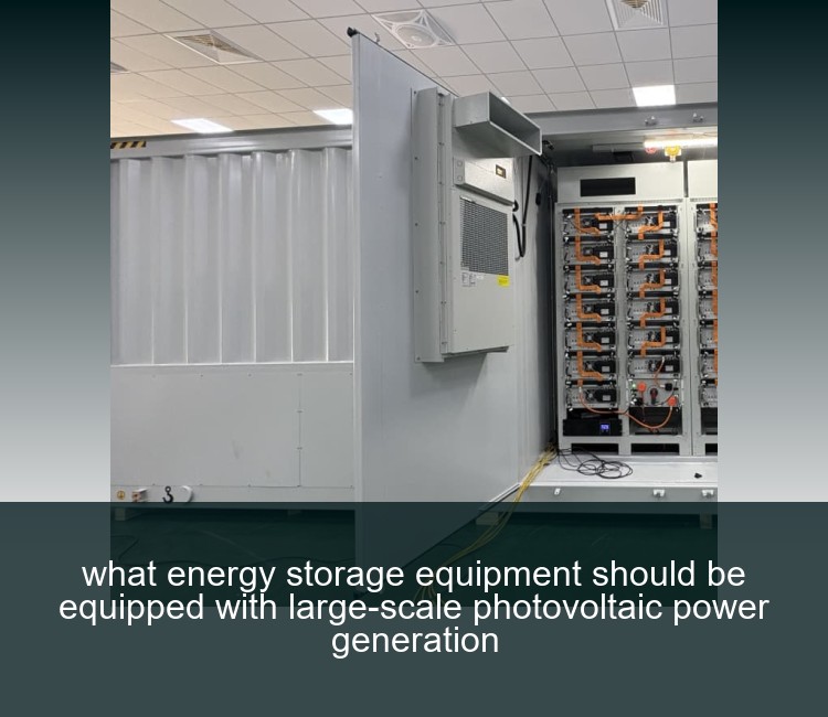 what energy storage equipment should be equipped with large-scale photovoltaic power generation