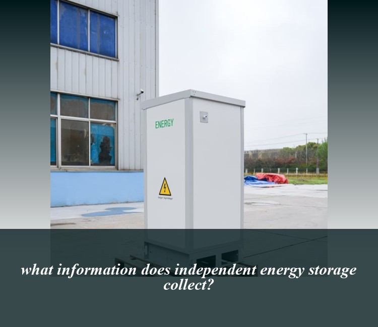 what information does independent energy storage collect?