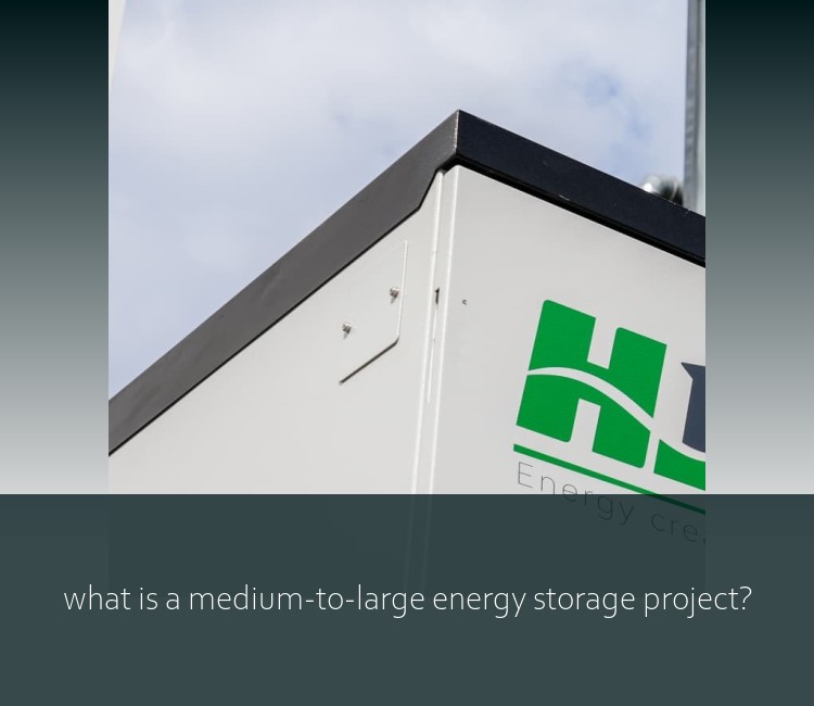 what is a medium-to-large energy storage project?