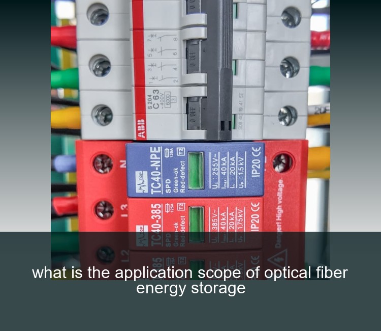 what is the application scope of optical fiber energy storage