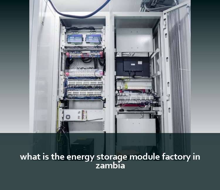 what is the energy storage module factory in zambia