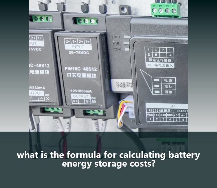 what is the formula for calculating battery energy storage costs?