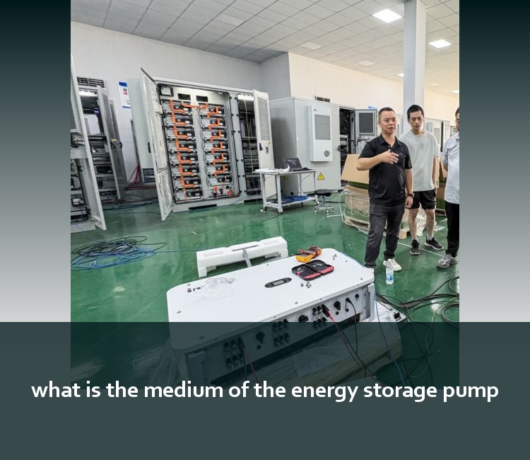 what is the medium of the energy storage pump