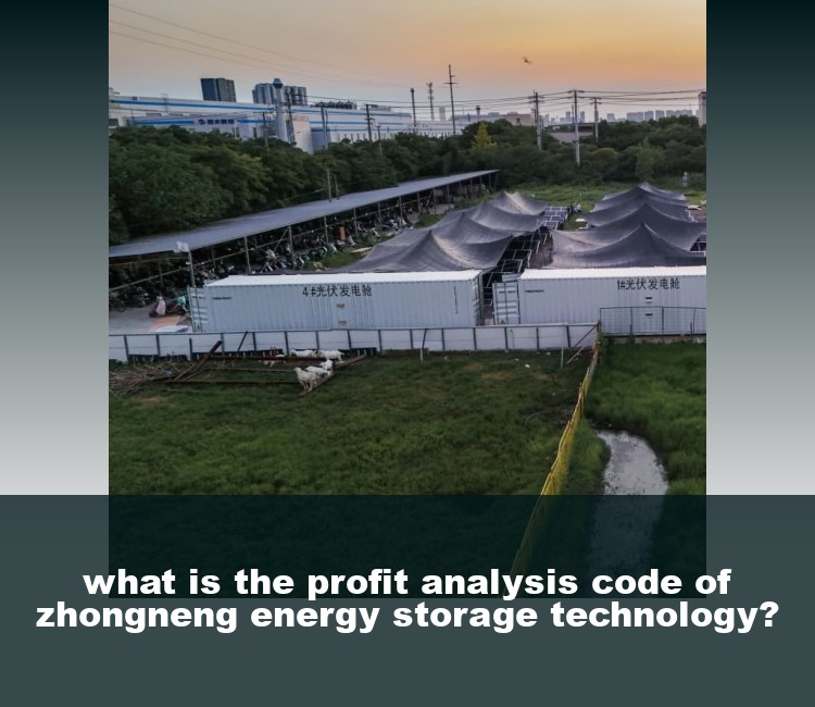 what is the profit analysis code of zhongneng energy storage technology?