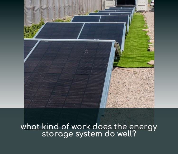 what kind of work does the energy storage system do well?