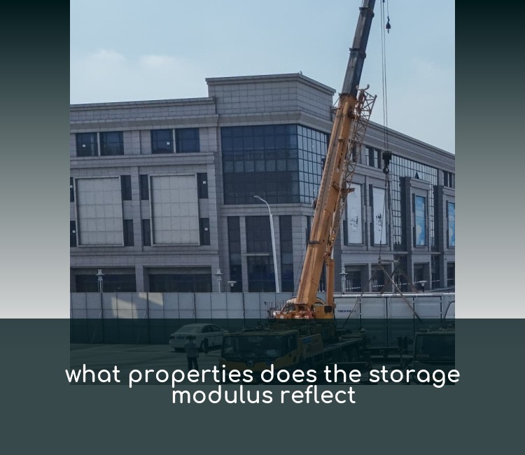 what properties does the storage modulus reflect
