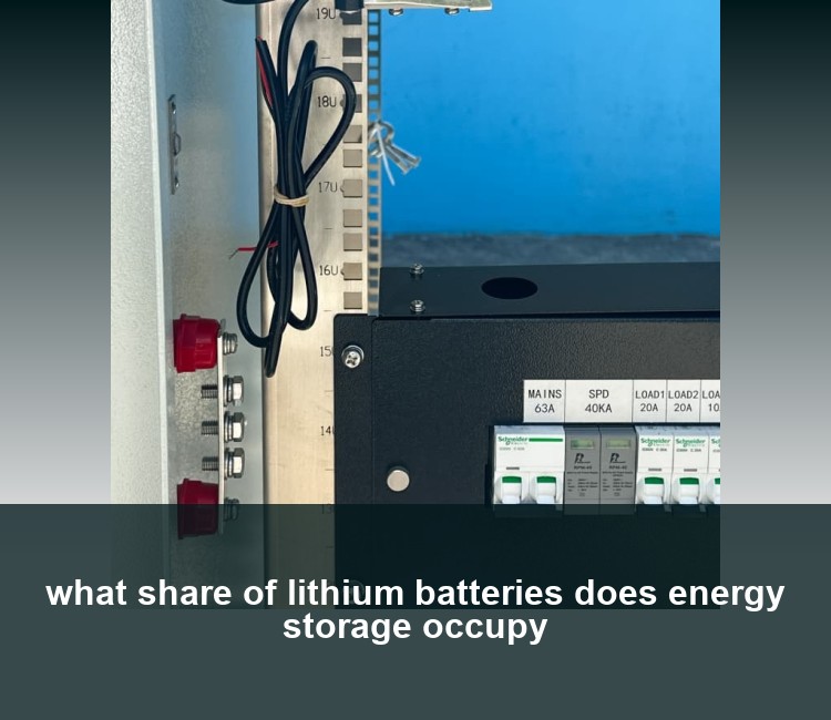 what share of lithium batteries does energy storage occupy
