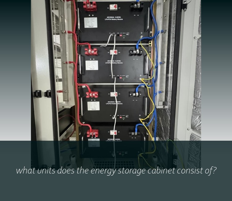 what units does the energy storage cabinet consist of?