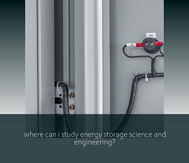 where can i study energy storage science and engineering?