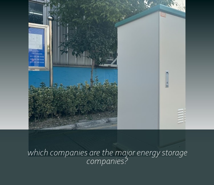 which companies are the major energy storage companies?