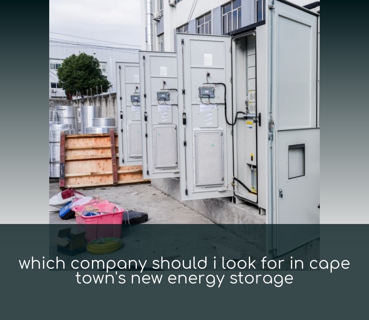 which company should i look for in cape town's new energy storage