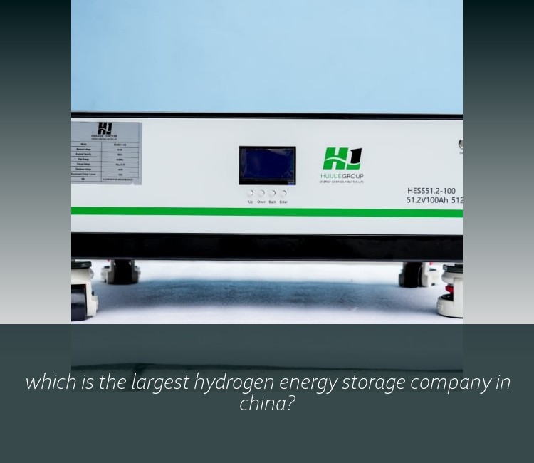 which is the largest hydrogen energy storage company in china?