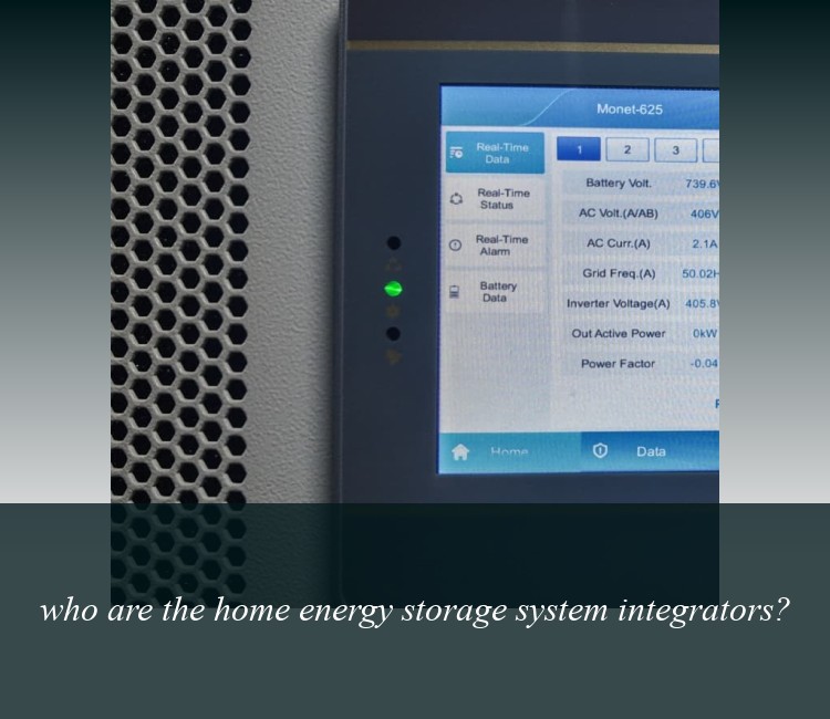 who are the home energy storage system integrators?