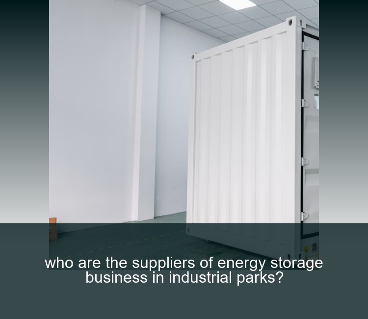 who are the suppliers of energy storage business in industrial parks?