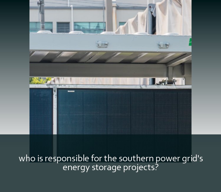who is responsible for the southern power grid's energy storage projects?