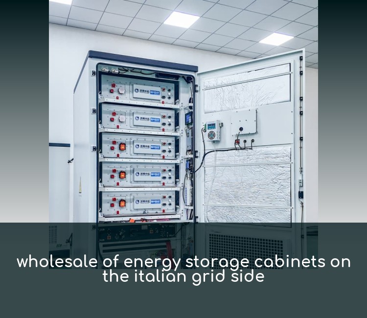 wholesale of energy storage cabinets on the italian grid side