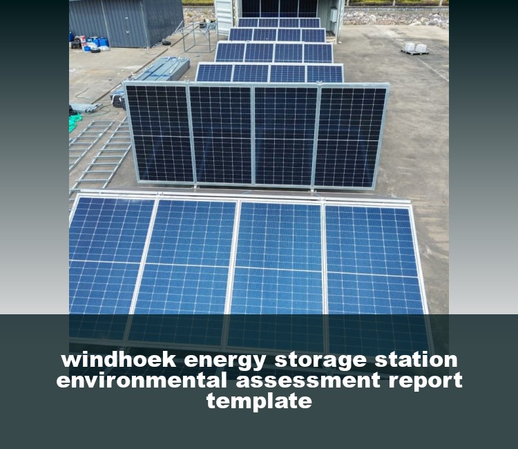 windhoek energy storage station environmental assessment report template