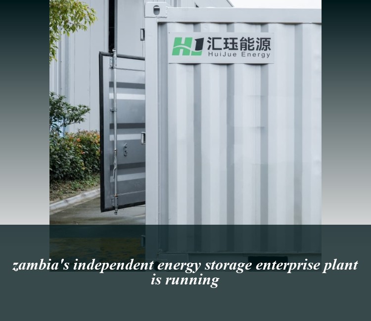 zambia's independent energy storage enterprise plant is running