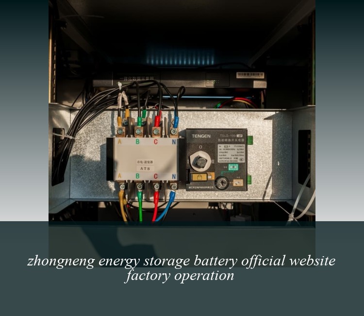 zhongneng energy storage battery official website factory operation